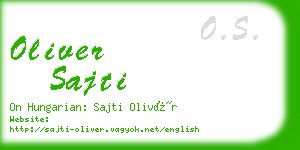 oliver sajti business card